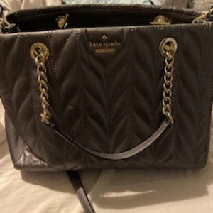 Gunmetal Leather Kate Spade Purse